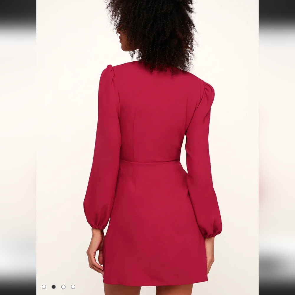 Fifth Label Raspberry wrap mini dress - Picture 3 of 11